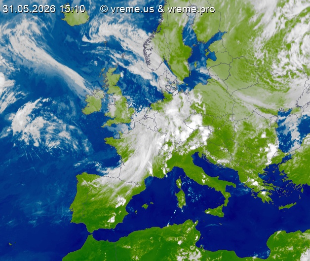 Oblačnost Evropa