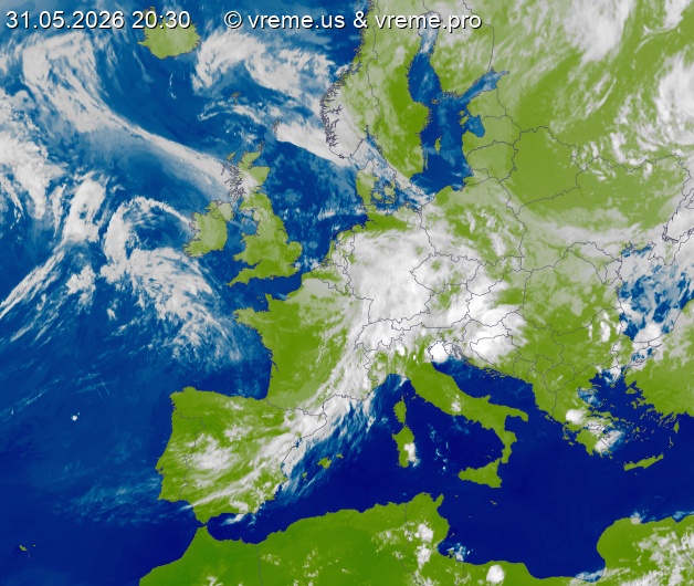 Oblačnost Evropa