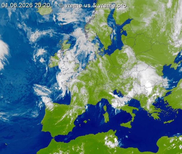 Oblačnost Evropa