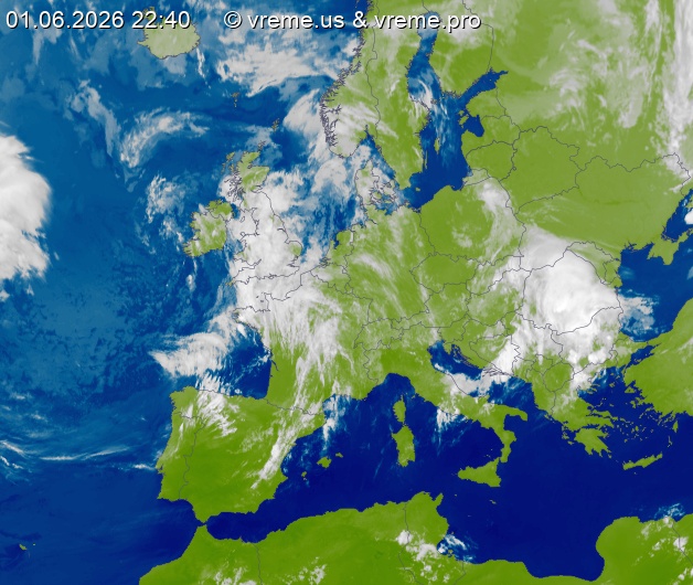 Oblačnost Evropa