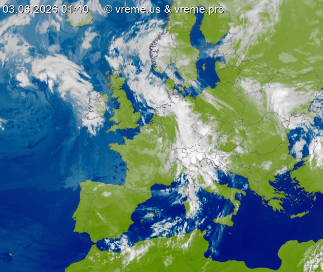 Oblačnost Evropa