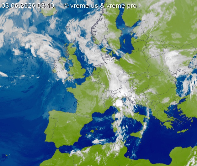 Oblačnost Evropa