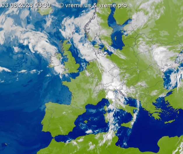 Oblačnost Evropa