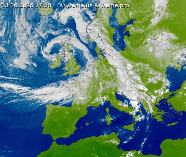 Oblačnost Evropa