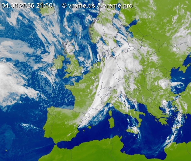Oblačnost Evropa