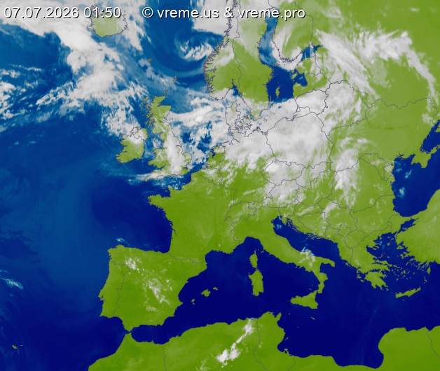 Oblačnost Evropa