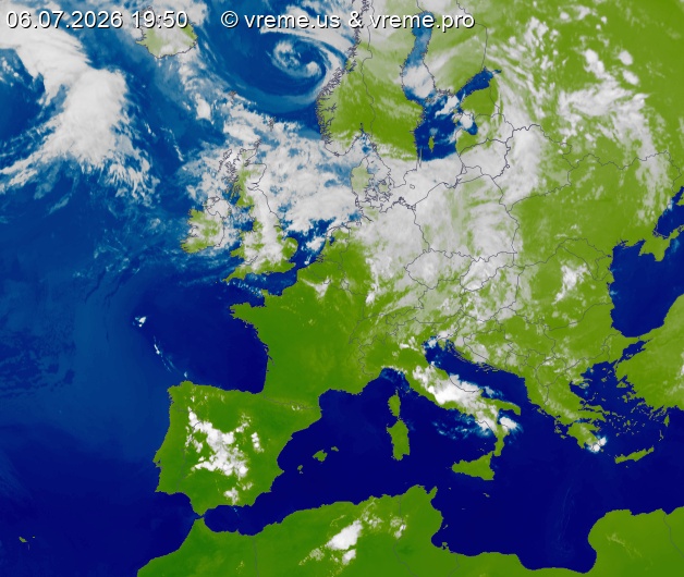 Oblačnost Evropa
