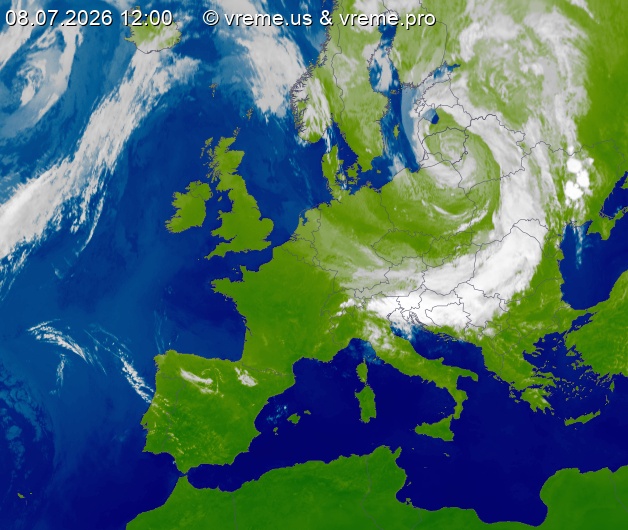 Oblačnost Evropa