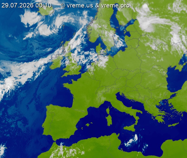 Oblačnost Evropa
