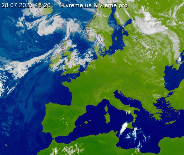 Oblačnost Evropa