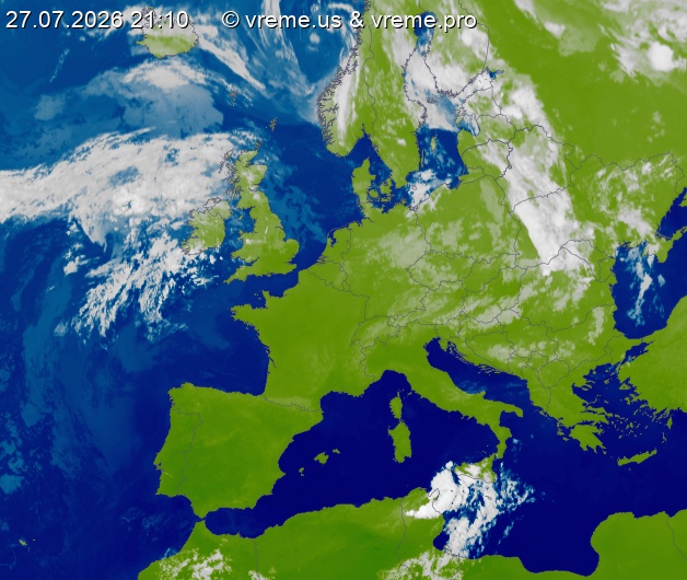 Oblačnost Evropa