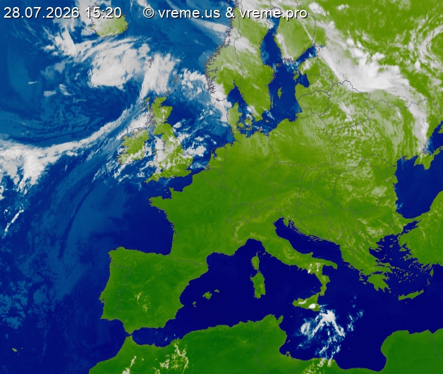 Oblačnost Evropa