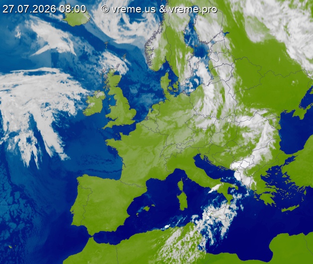Oblačnost Evropa