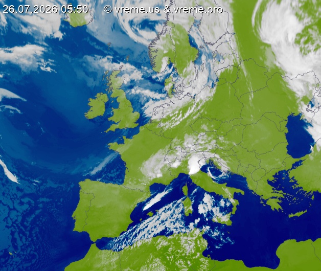 Oblačnost Evropa