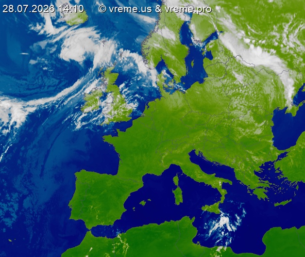 Oblačnost Evropa