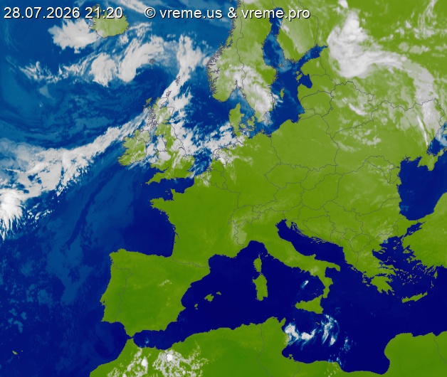 Oblačnost Evropa