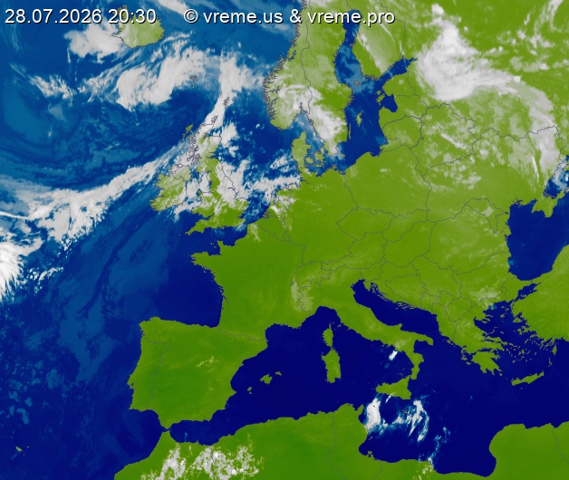 Oblačnost Evropa