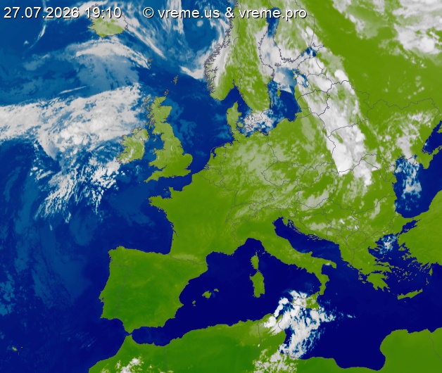 Oblačnost Evropa