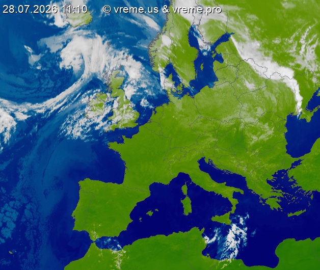 Oblačnost Evropa