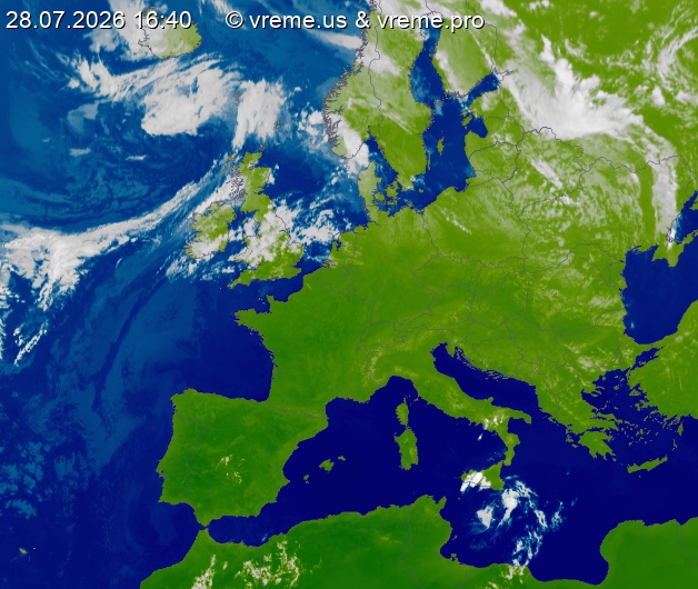 Oblačnost Evropa