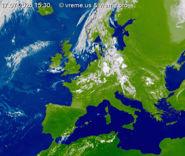 Oblačnost Evropa