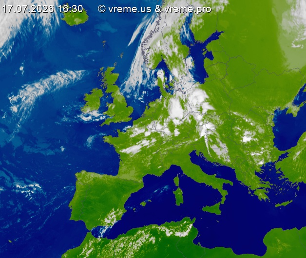Oblačnost Evropa