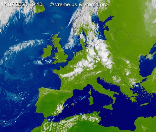 Oblačnost Evropa