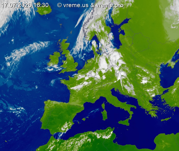Oblačnost Evropa