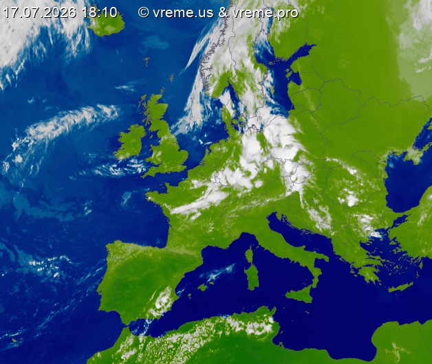 Oblačnost Evropa