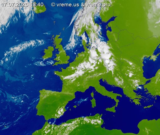 Oblačnost Evropa