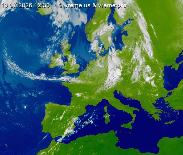 Oblačnost Evropa