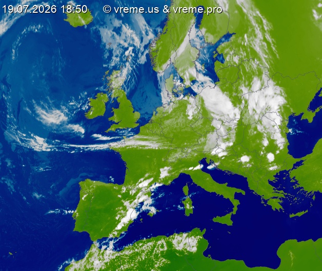 Oblačnost Evropa