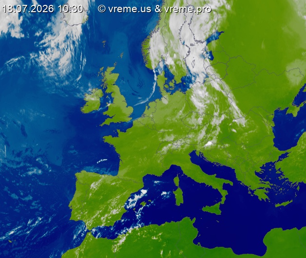 Oblačnost Evropa