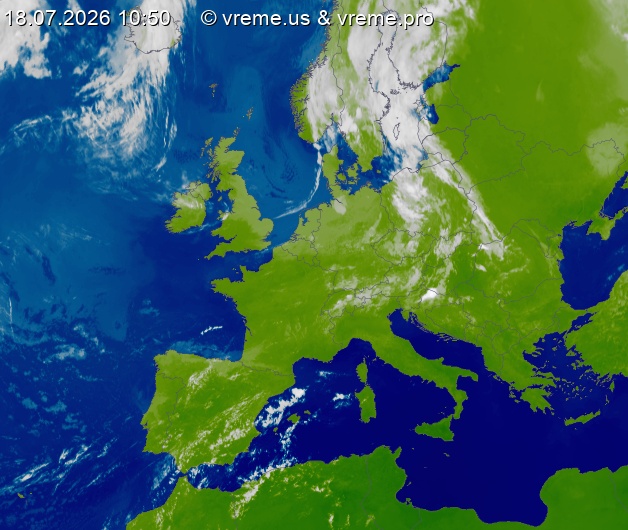 Oblačnost Evropa