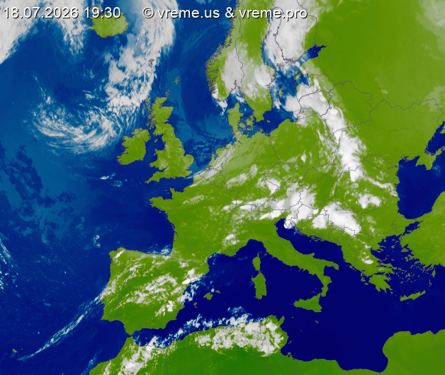 Oblačnost Evropa