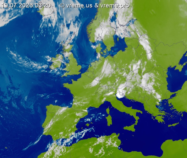 Oblačnost Evropa