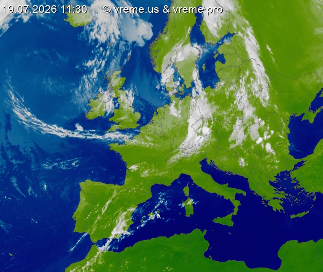Oblačnost Evropa