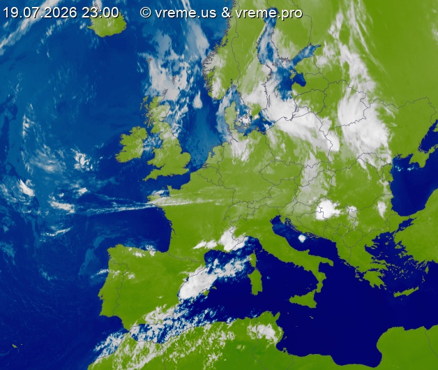 Oblačnost Evropa
