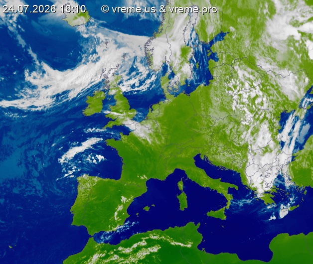 Oblačnost Evropa