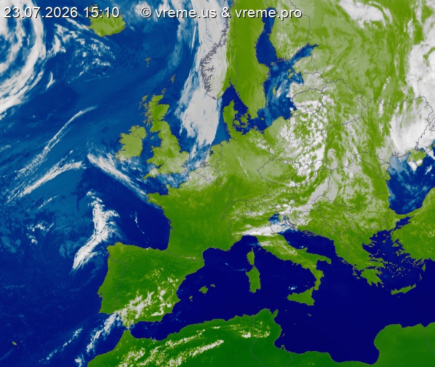 Oblačnost Evropa