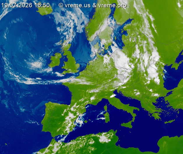 Oblačnost Evropa