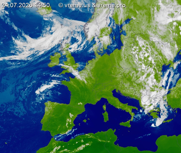 Oblačnost Evropa