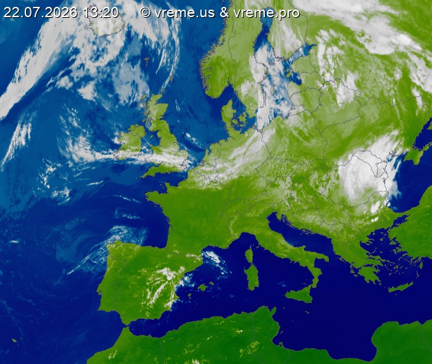 Oblačnost Evropa
