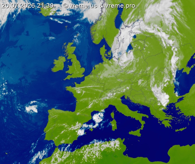 Oblačnost Evropa