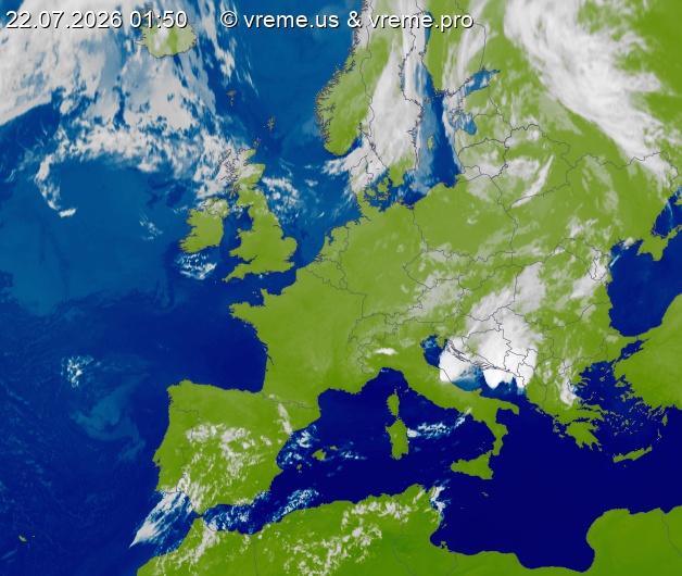 Oblačnost Evropa