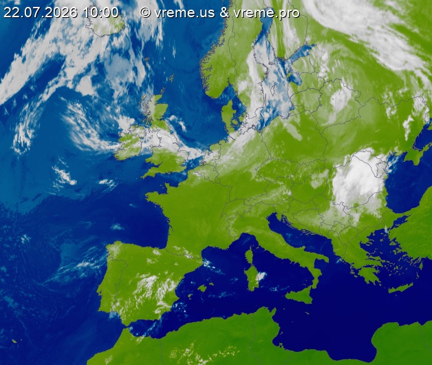 Oblačnost Evropa