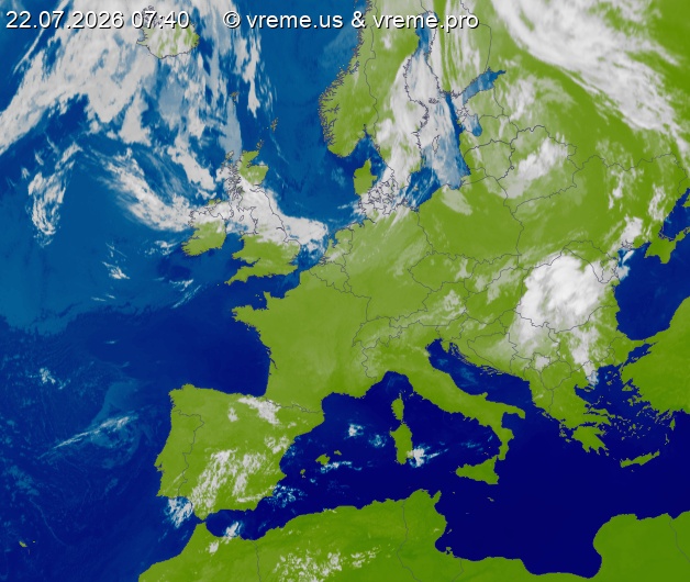 Oblačnost Evropa