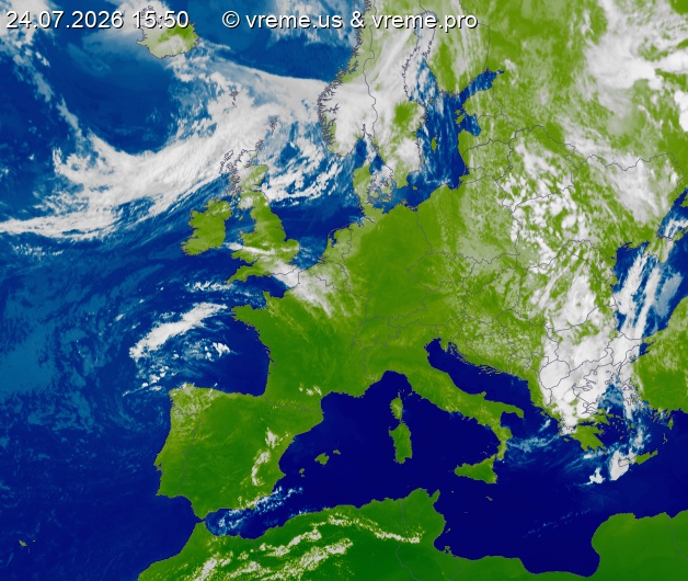 Oblačnost Evropa