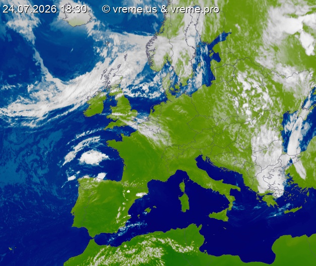 Oblačnost Evropa