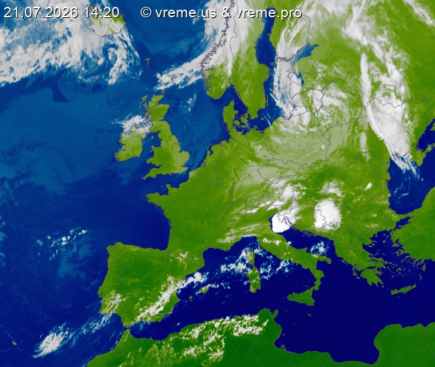 Oblačnost Evropa